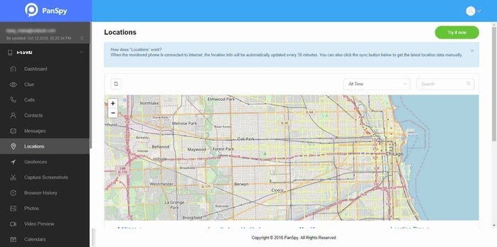 Huawei P30 / P30 Pro location tracker