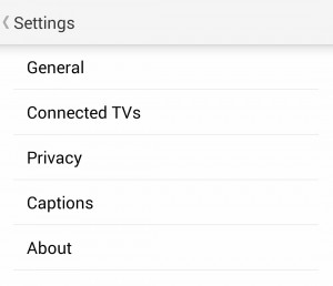 choose settings on Android