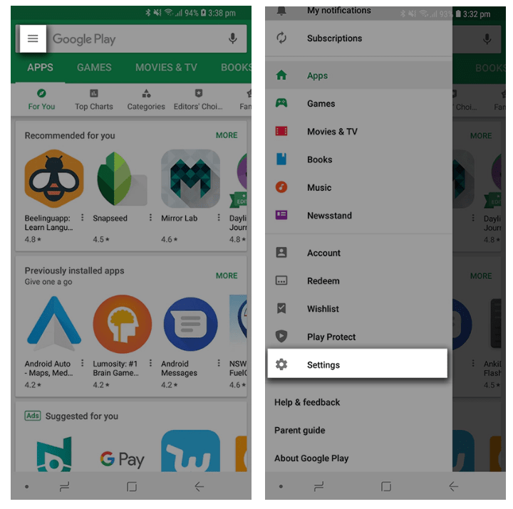 how to restrict app access on android