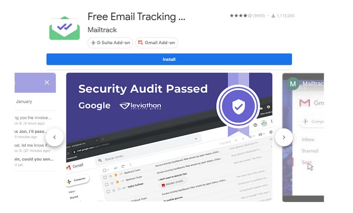 install Mailtrack add-on on Android