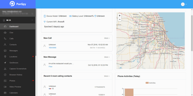 panspy dashboard preview