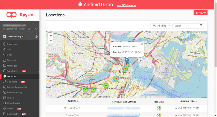 GPS Tracking App for Android