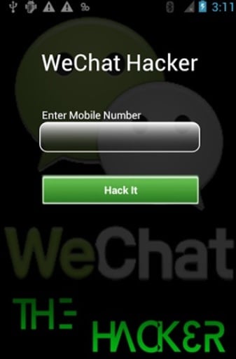 hack WeChat account with WeChat Hacker app